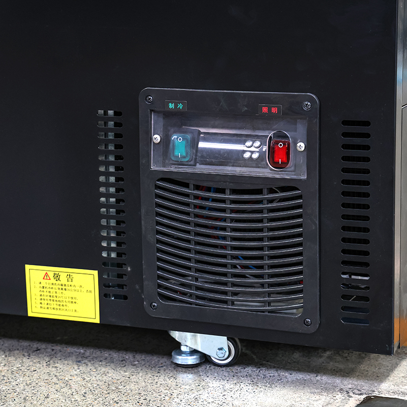 Supermarket Island Freezer Quick Frozen Cooked Food Large Window Display Cabinet Chest Deep Freezer Commercial Refrigerator