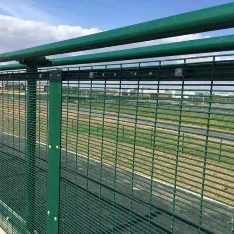 Galvanized Powder Coated Steel Hot DIP 358 Anti Climb Cut Clear View High Security Welded Wire Mesh Industrial Commercial Prison Boundary Panel Protection Fence