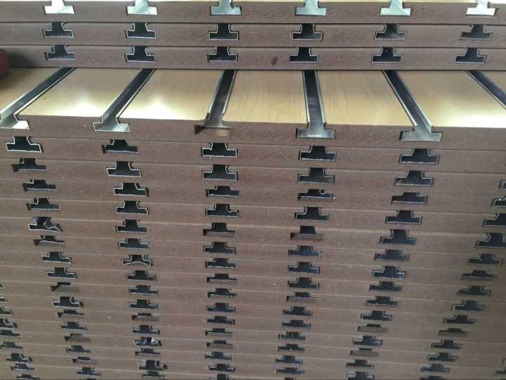 Melamine Coated Slots MDF Board for Shop or Supermarket Wall