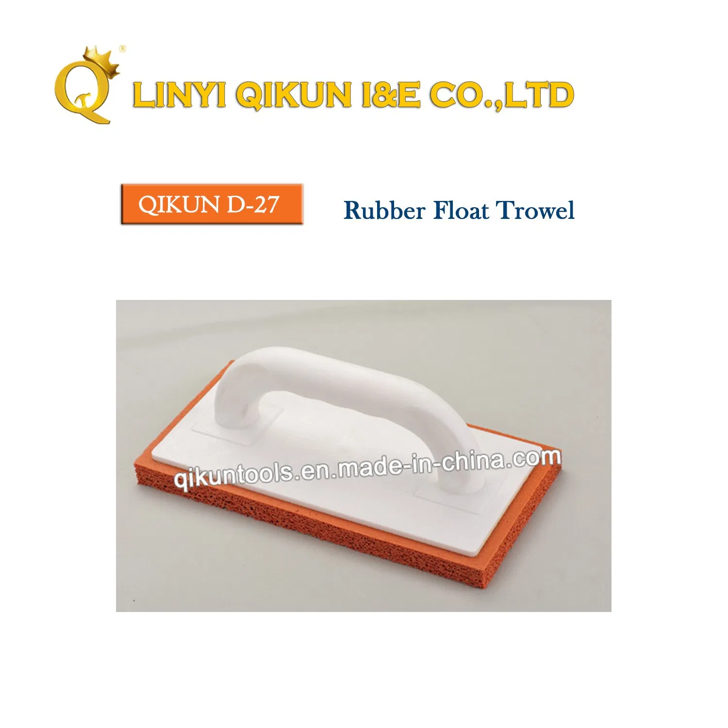 D-22 Construction Decoration Paint Hardware Hand Tools Plastic Handle Board Rubber EVA Bottom Rubber Float Trowel