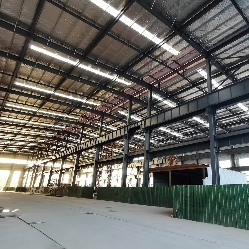 Prefab Industrial Metal Structural Steel Frame Storage Construction Warehouse