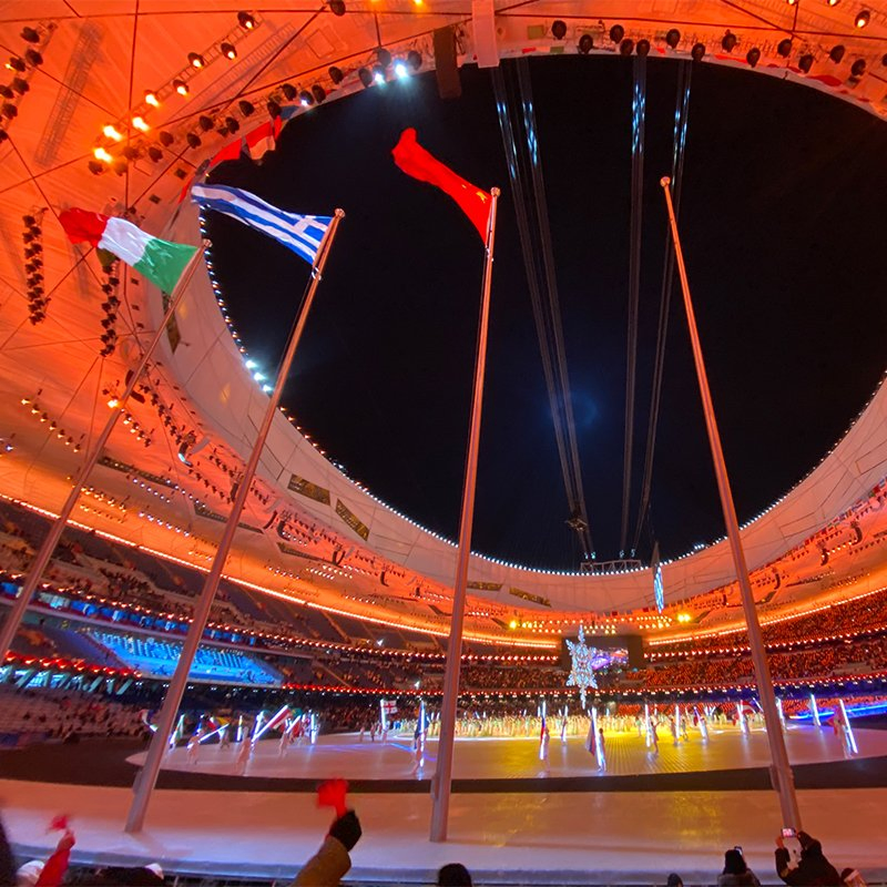 Electric Motor Flag Pole Raising System Vertical for Stadium Gymnasium Opening and Closing Ceremony