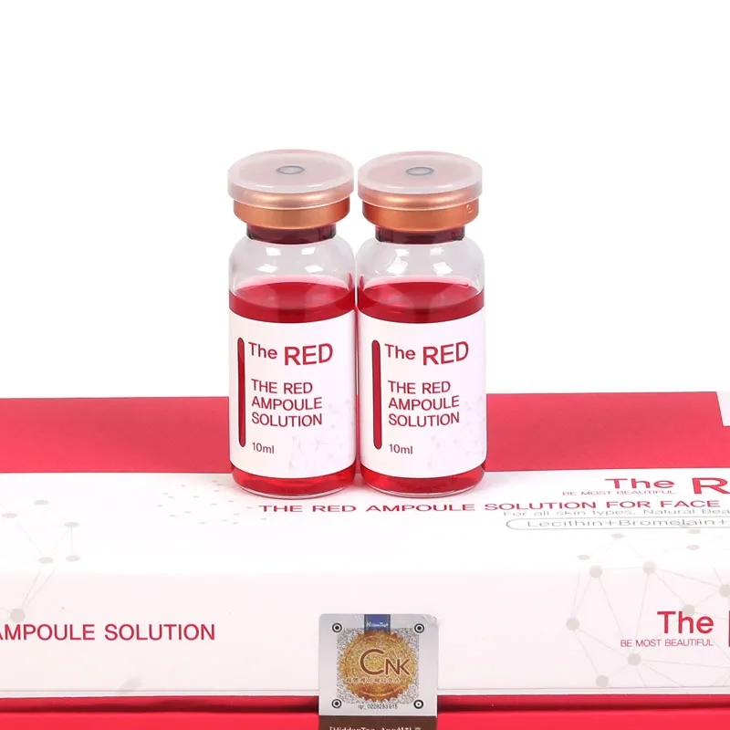 Korea Rapid Slimming Products The Red Red Ampoule Solution Lipolytic Injection Lose Weight for Face and Body