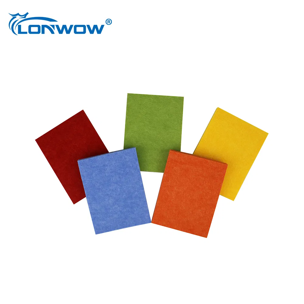 3D100% Pet Felt Polyester Fiber Acoustic Panel for Office/Home/Hotel