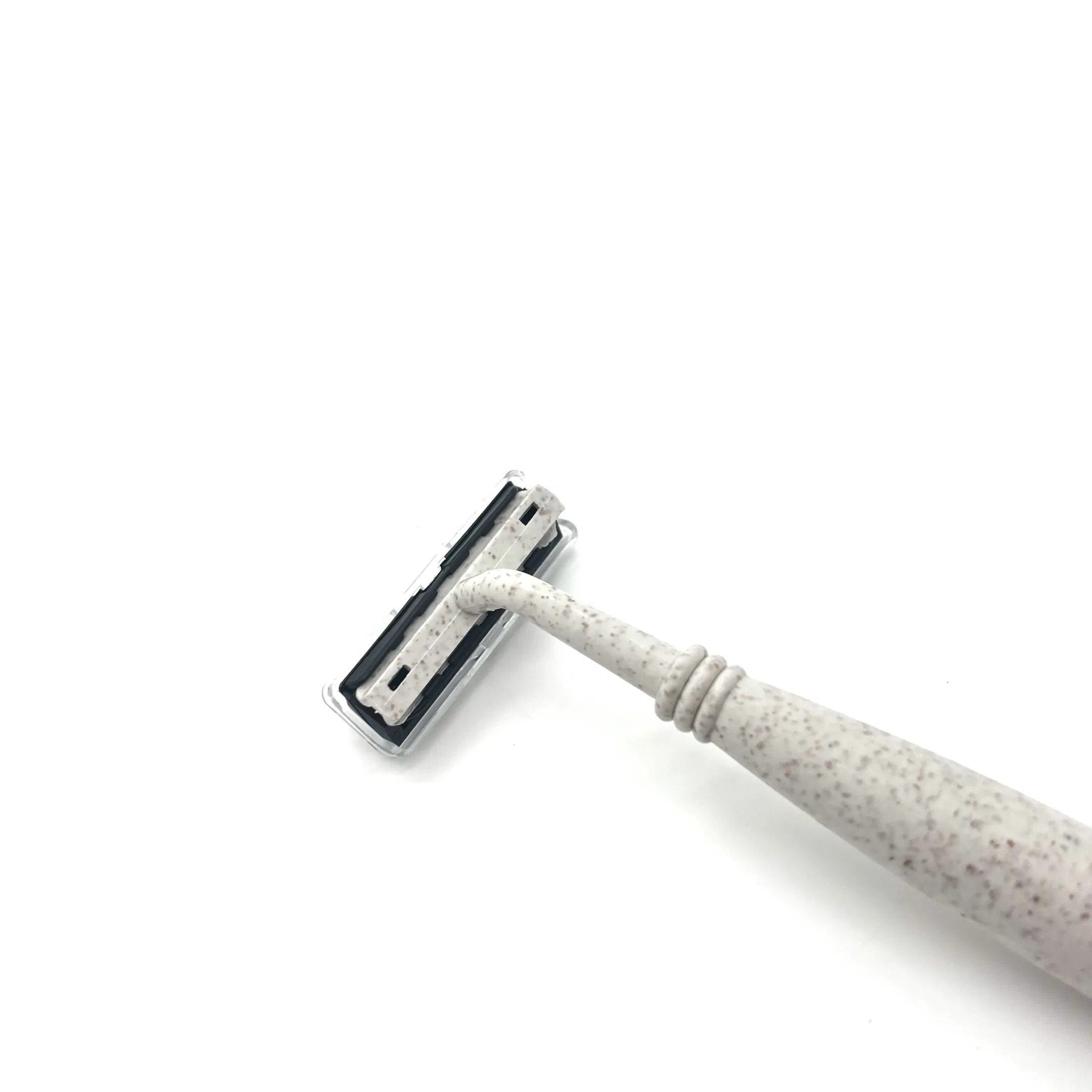 Disposable Eco-Friendly 3-Layer Stainless Steel White Straw Razor 06