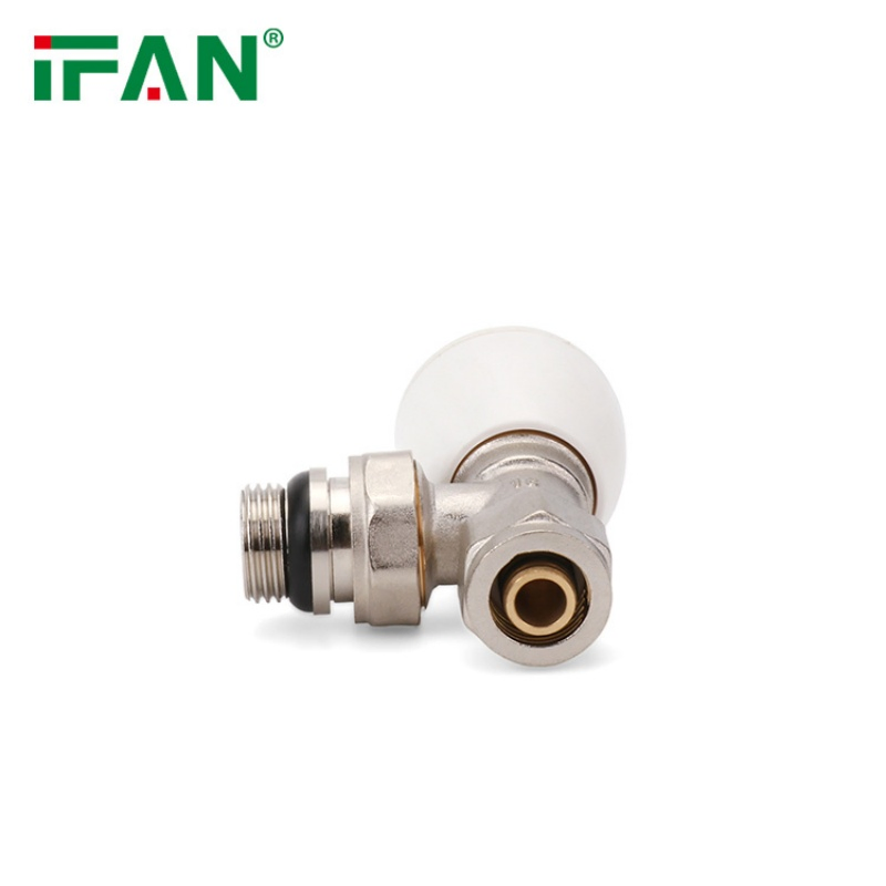Ifan ISO 22391 Low Price Thermostatic Radiator Valve 1/2'' 3/4'' Brass Valve Customized Brass Radiator Valve
