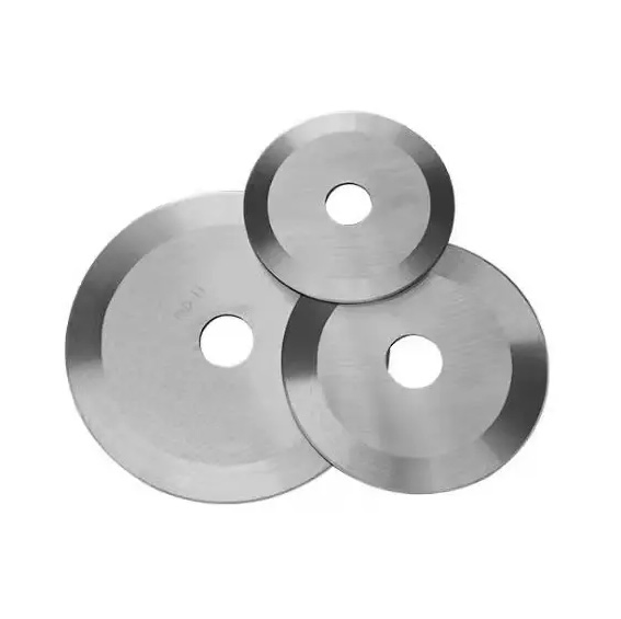 Cutting Machine Parts Round Knife Cloth Cutting Blade Tungsten Carbide Insert Circular Long Slitting Shear Guillotine Knives of Industrial Tools Accessories