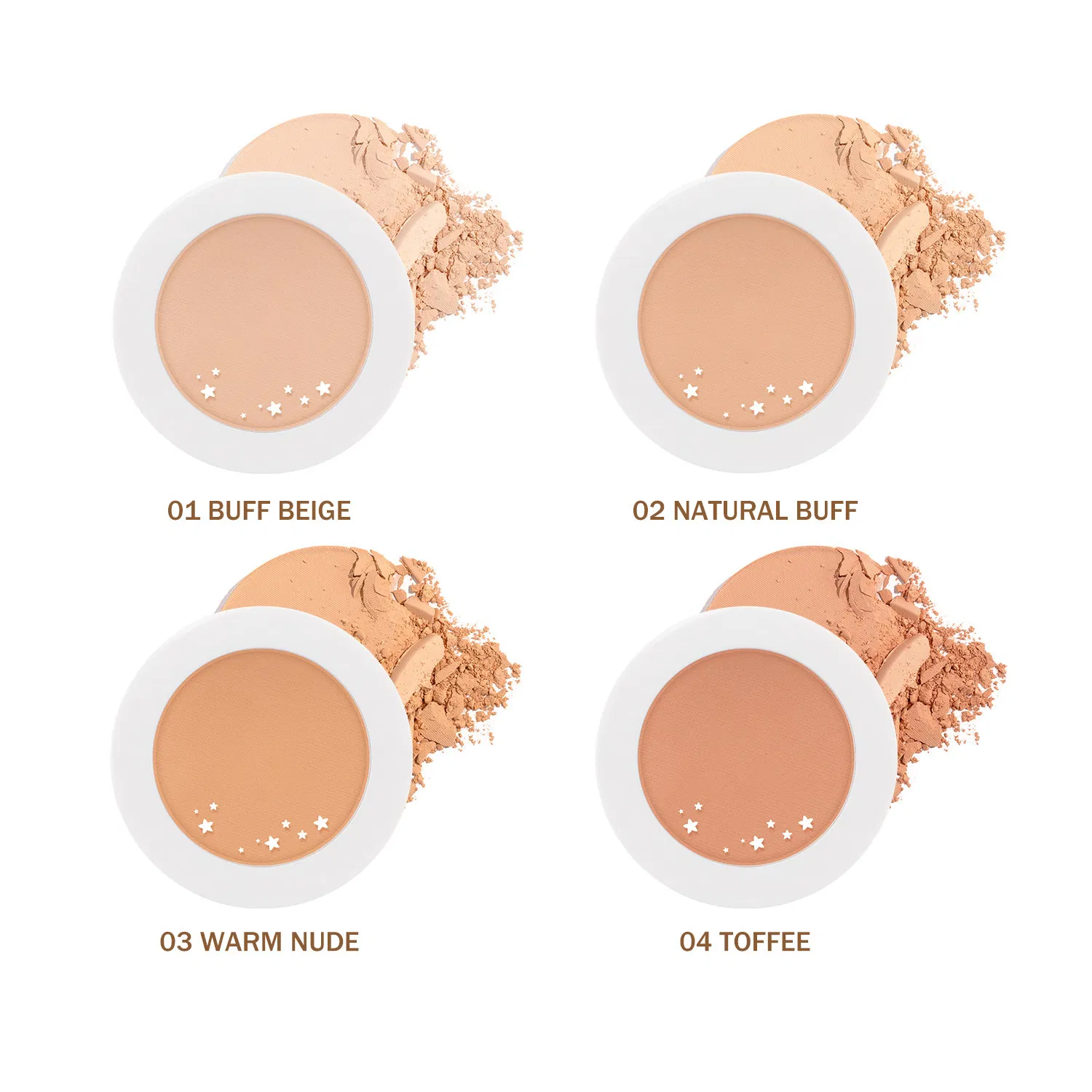 OEM Pressed 4 Colors Oil Control Silky Matte Long Lasting Repair Powder