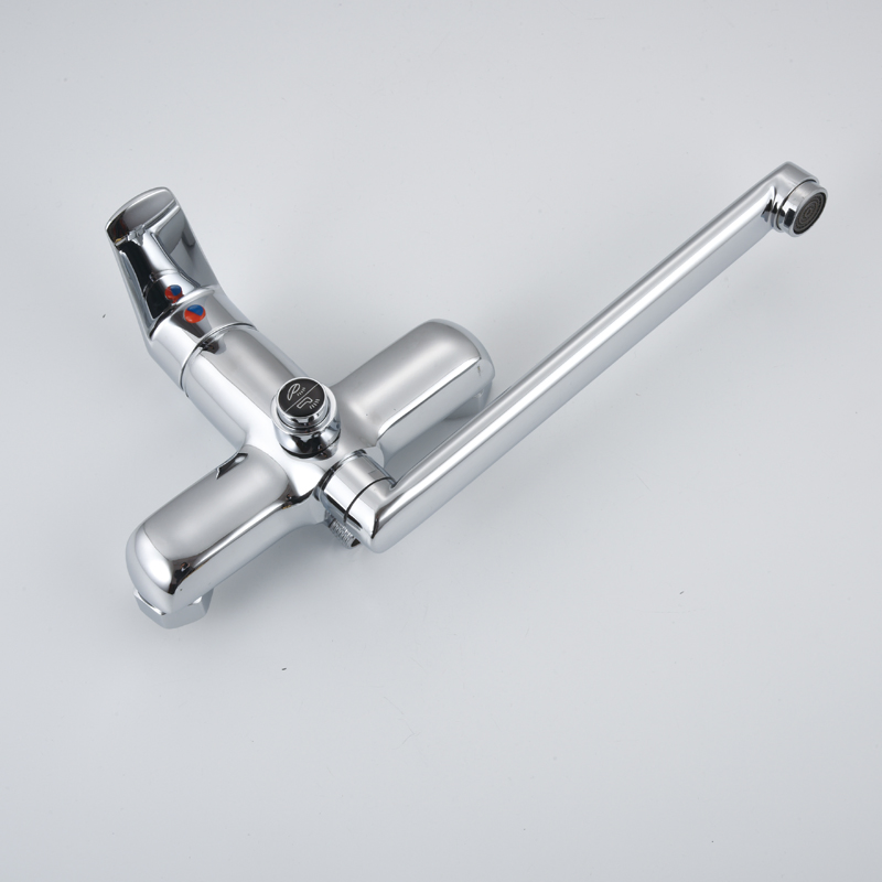 2024 New Modern Wall Mounted Chrome Plate Mixer Bathtub Faucet