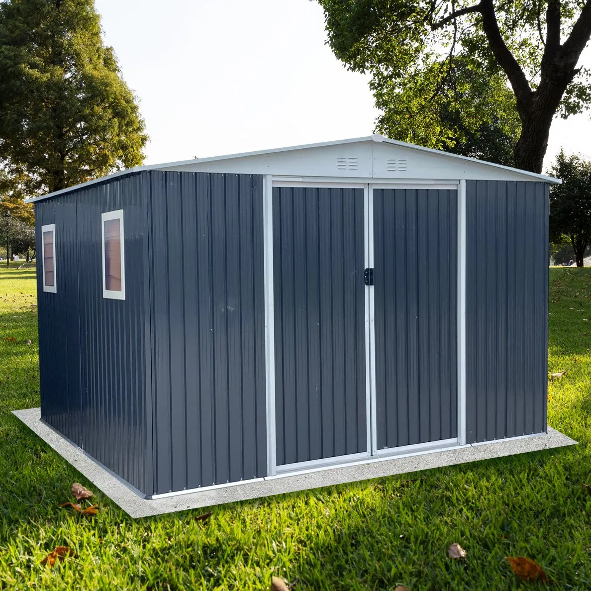 12*10FT Easy Assembly DIY Tool House Practical Storage Shed Transforms Yard Into Organized Space Flexible Home Garden Shed Prefabricated Shed