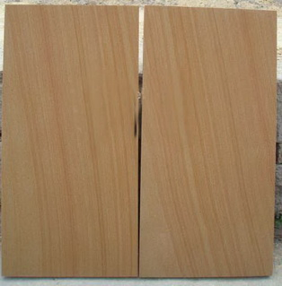 Popular Yellow Wooden Grain Sandstone Tile