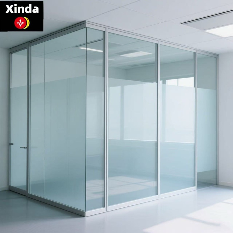 Modern Frameless Glass Office Partition High-Quality Construction Factory-Direct Low Prices