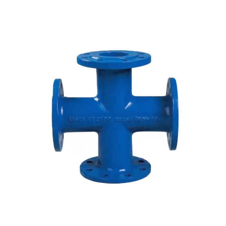 Hot Sale Factory Price ISO2531 En545 En598 Ductile Iron Cast Iron Pipe Fittings Cross