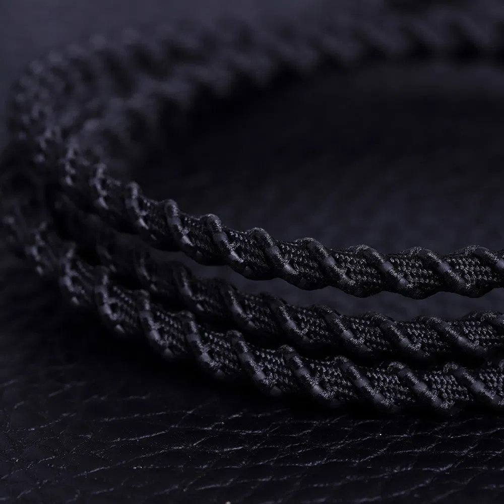 Наушники-браслет с микрофоном, тканевый кабель