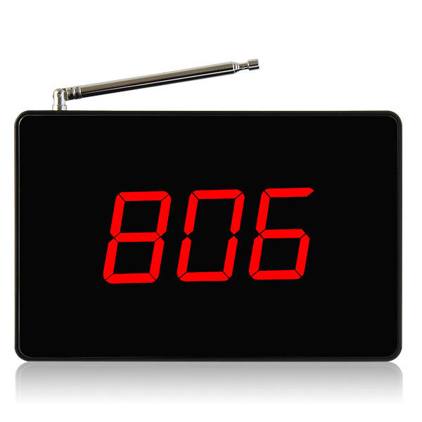 Wireless Restaurant Pager System Display Receiver 1 Number in 3 Digits
