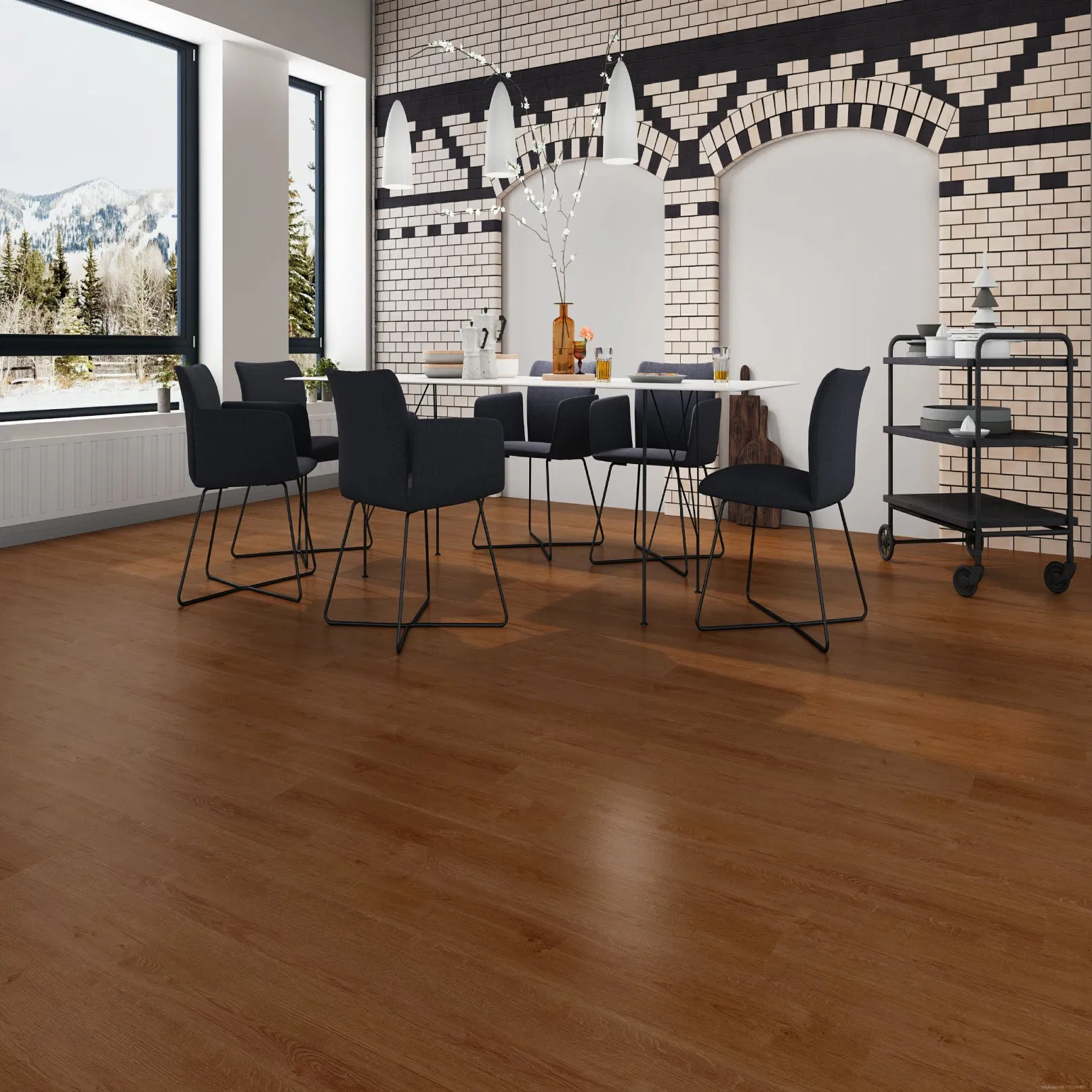 Spc Flooring 8mm Spc Stone Plastic Lock Floor