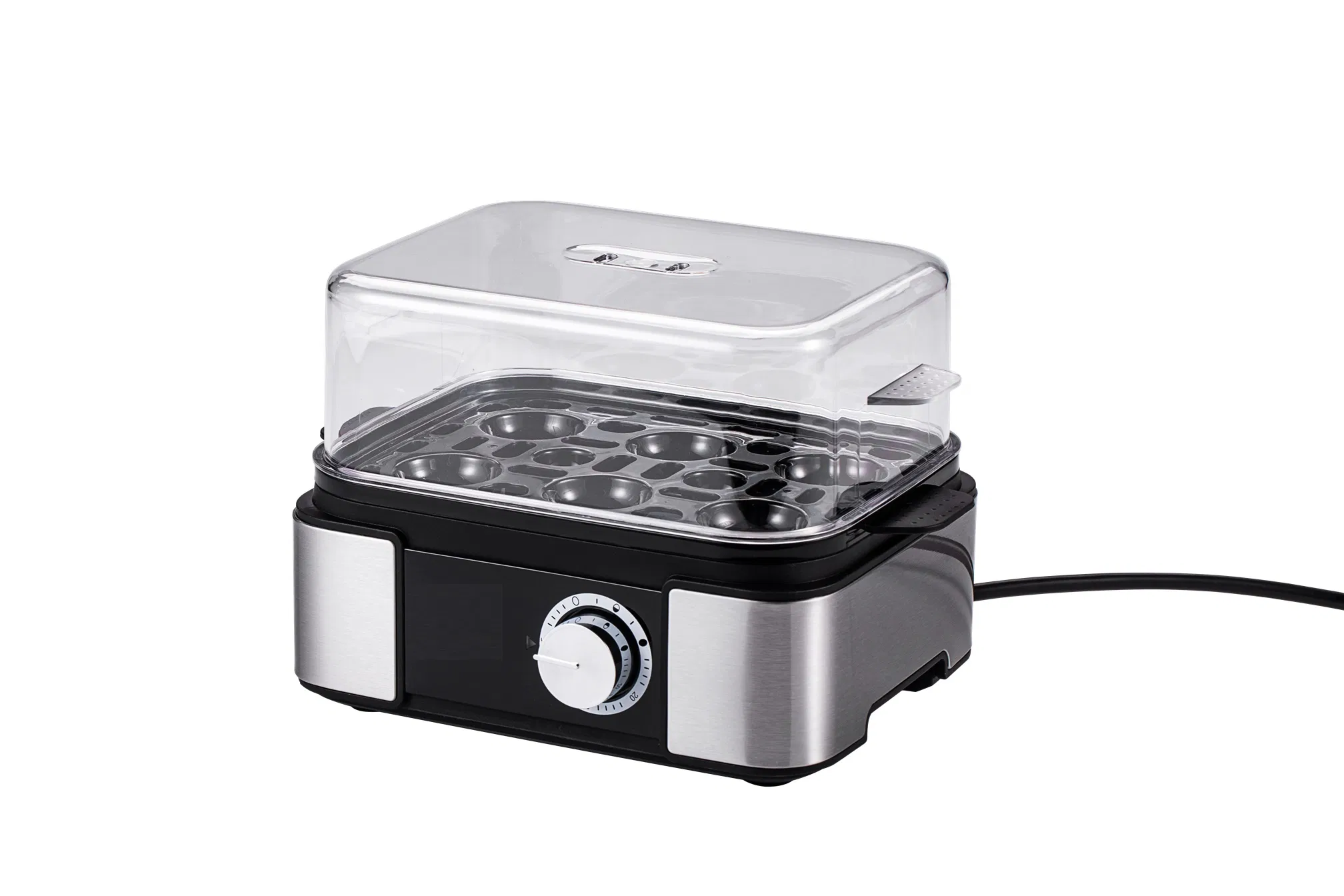 6-Egg Electric Egg Boiler with Timer and Multi-Function Features