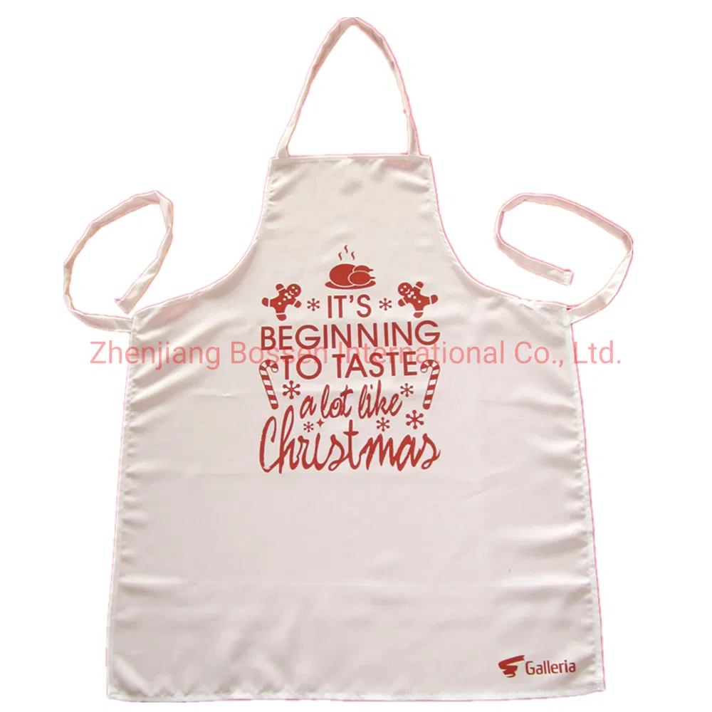 Customized Logo Screen Print Cotton Bib Apron