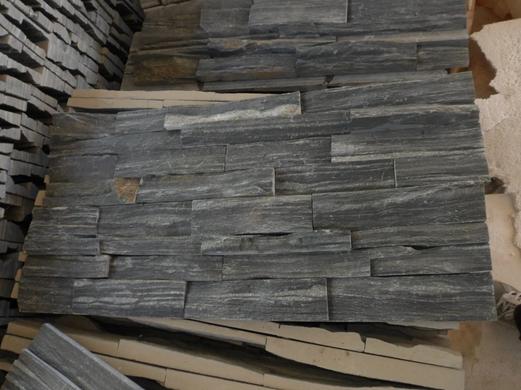 Black Slate Cultural Stone for Decoration Interior Design Flooring Wall Cladding