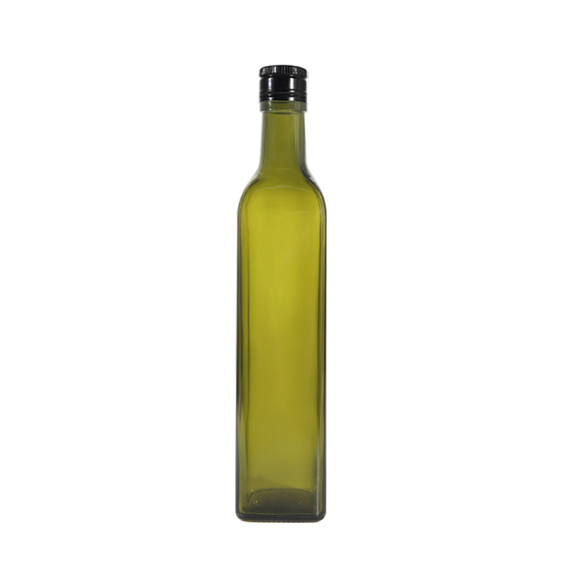 500ml Antique Green Empty Marasca Glass Bottle Containers with Sealed Lids