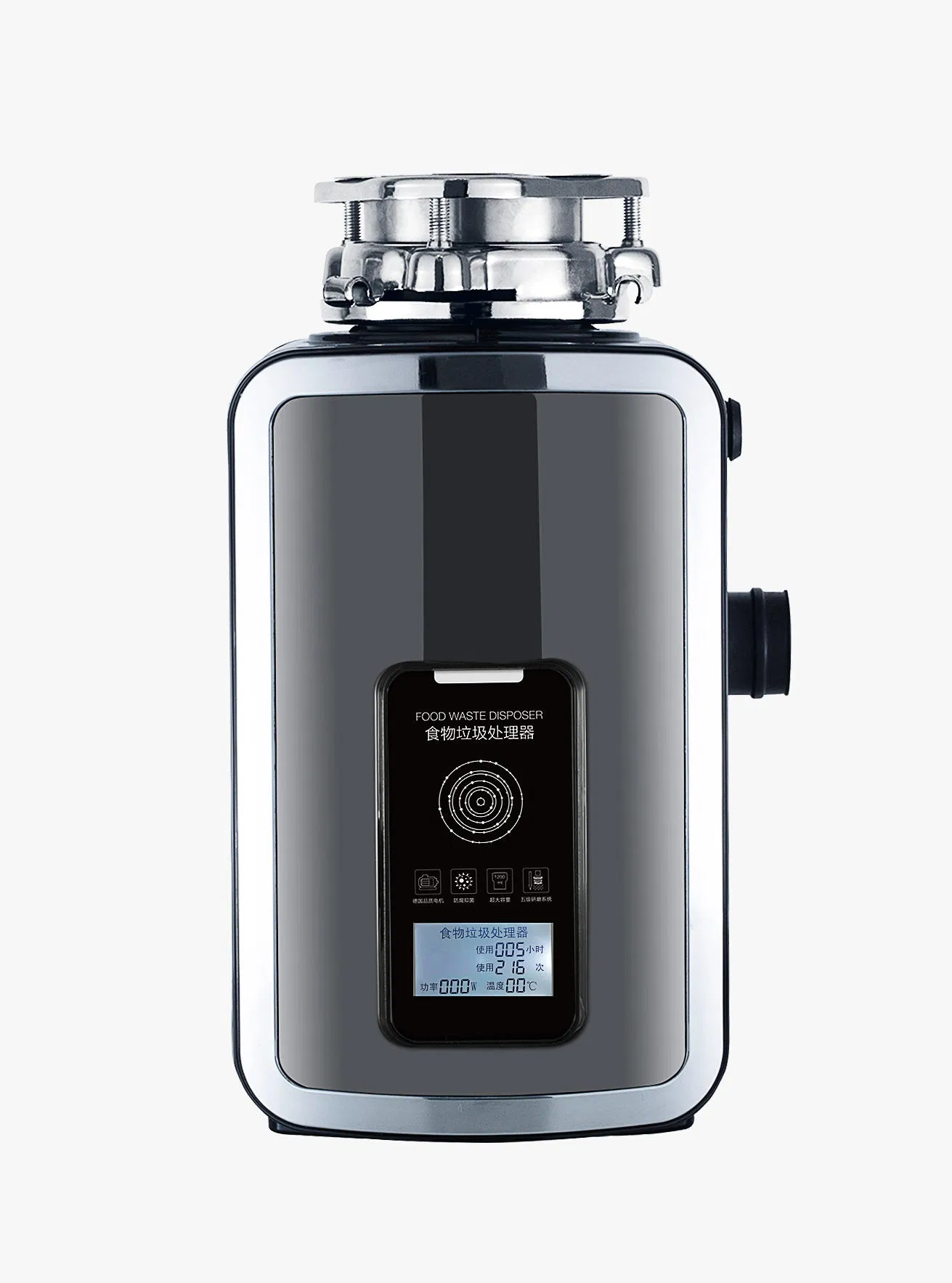 DC Motor OEM Stainless Steel Electric Kitchen Food Waste Disposer Shredder Machine