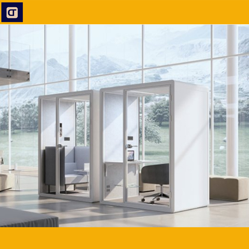 New Design Office Furniture Phone Booth Soundproof Acoustic Aluminum Frame Different Color Working Pod