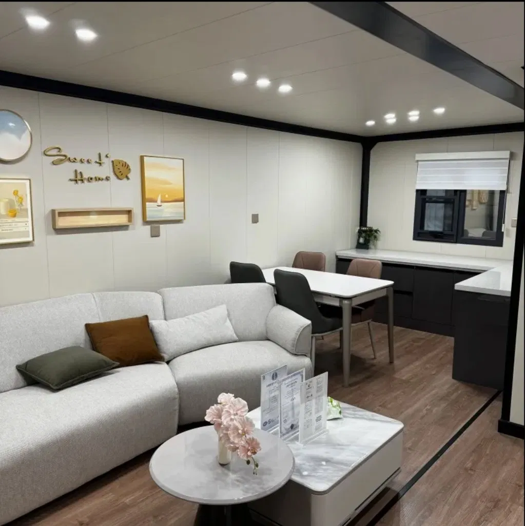 MGO / Spc Floor and Customized Tiny Home Expandable Office Prefabricated House Movable Expandable Container House