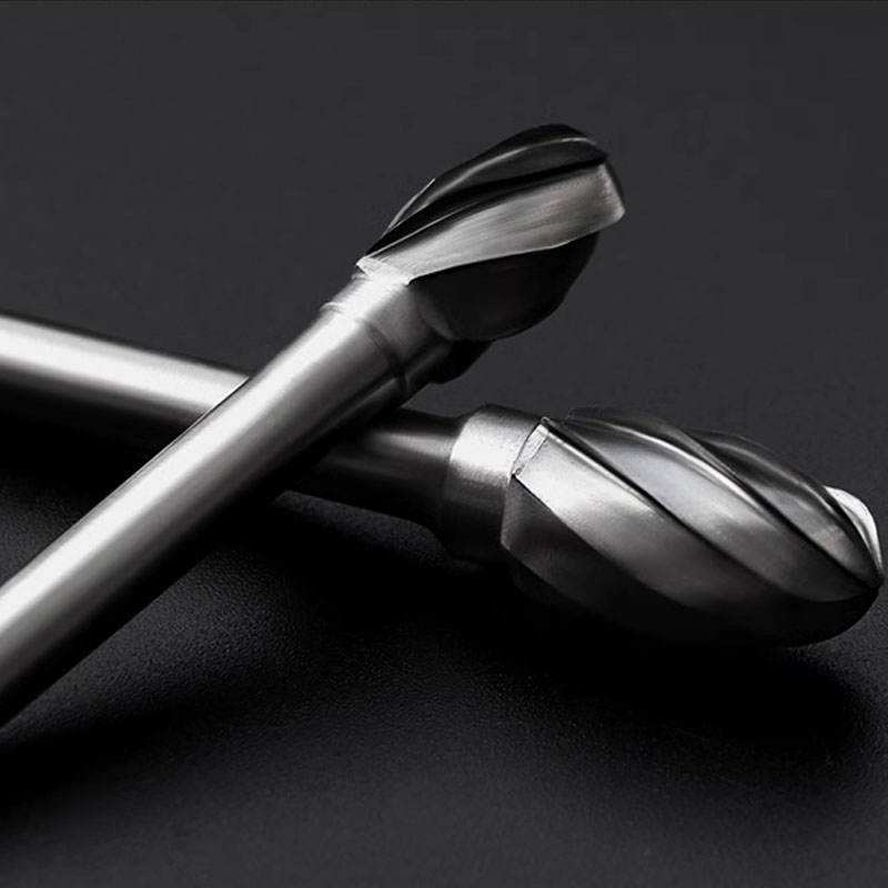 D Type 3-16mm Cut Diameter Single Cut Tungsten Carbide Rotary Burr for Processing Aluminum