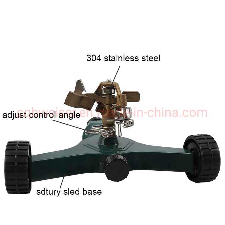 360degree Adjustable Lawn Grass Rotatable Sprayer Roof Top Metal Sprinkler