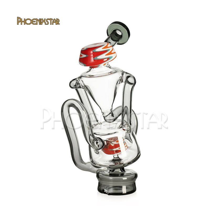 Phoenix Star 6.5 Inches Puffco Peak Durable Glass Mixed Colors Smoking Water Pipe Wholesale