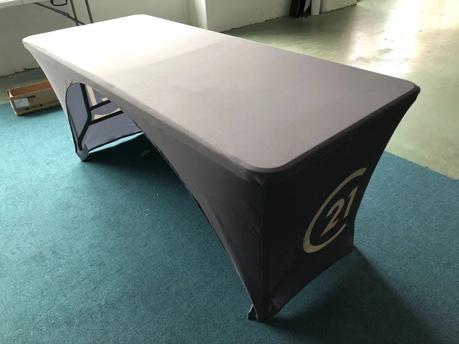 High Quality 4FT 5FT 6FT 8FT Tablecloth Booth Polyester Table Throw Custom Table Cover Cloths