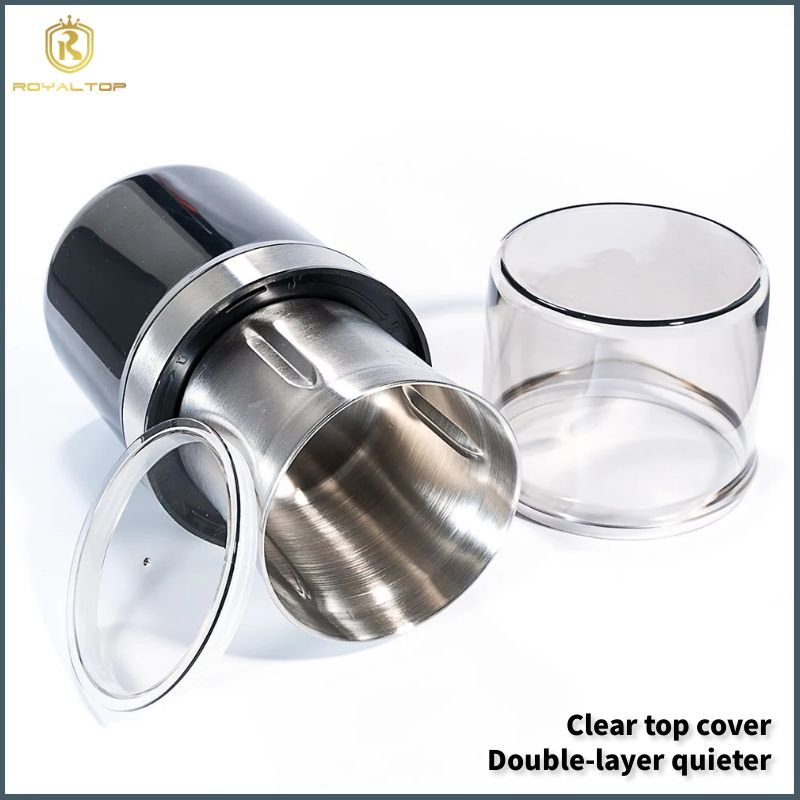 Commercial 300W Adjustable Coffee Grinder Machine 100g Coffee Bean Electric Grinder Set with Removable Stainless Steel Bowl