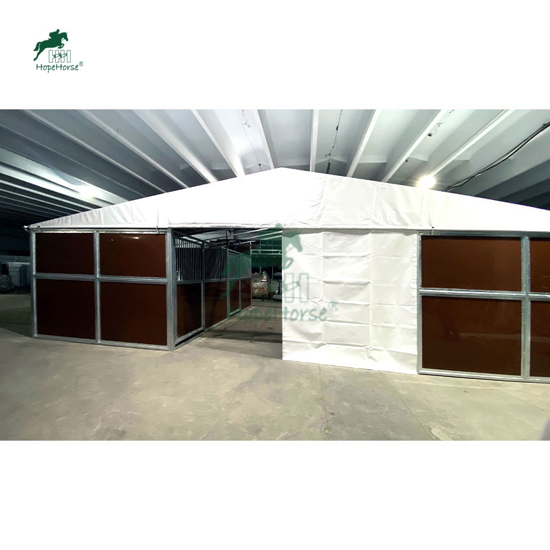 Other Animal Husbandry Equipment Eco-Friendly Horse Stall Steel Equine Building Steel Hot DIP Horse Stable