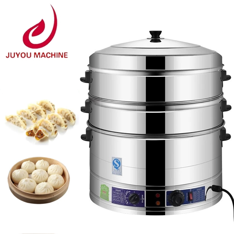 Soup Steamer with Handles Kitchen Stainless Steel Steamer Pot Food Steamer