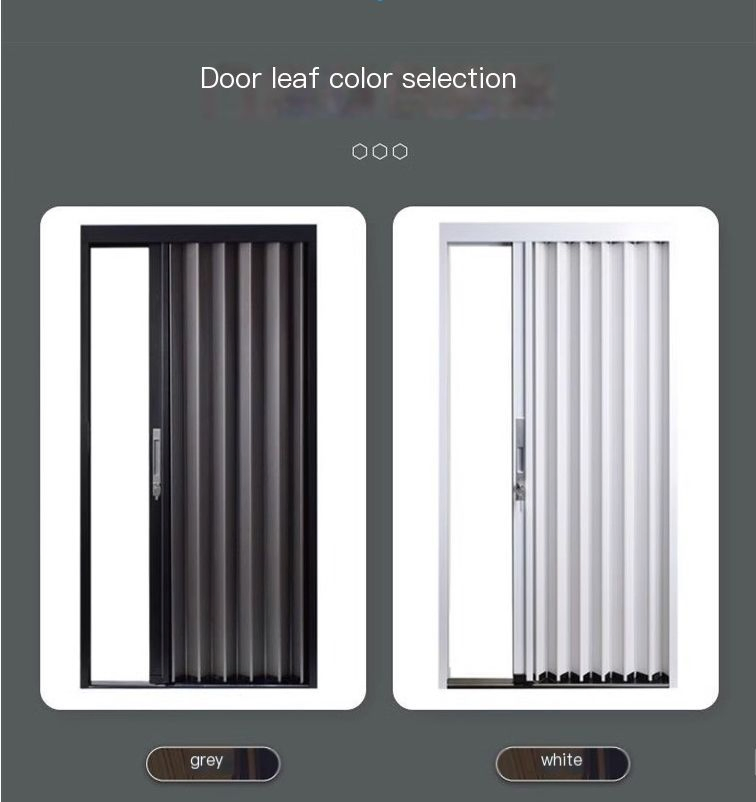 Modern Bi-Fold Slidinq Retractable Aluminum Alloy Invisible Low Rail Space-Saving Kitchen Shoppingmall Exterior Entrynfrc Door