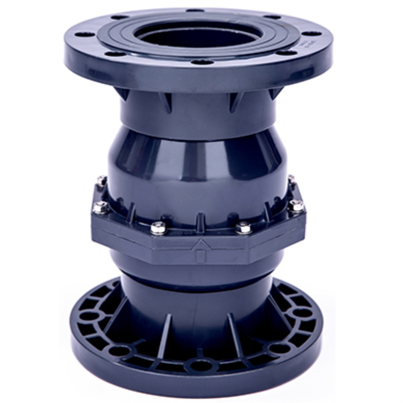 High Quality Non Return Valve Plastic Wafer Type Flange Vertical Check Valve UPVC Single Flap Disc Flanged Horizontal Swing Check Valve PVC Plumbing Check Valve