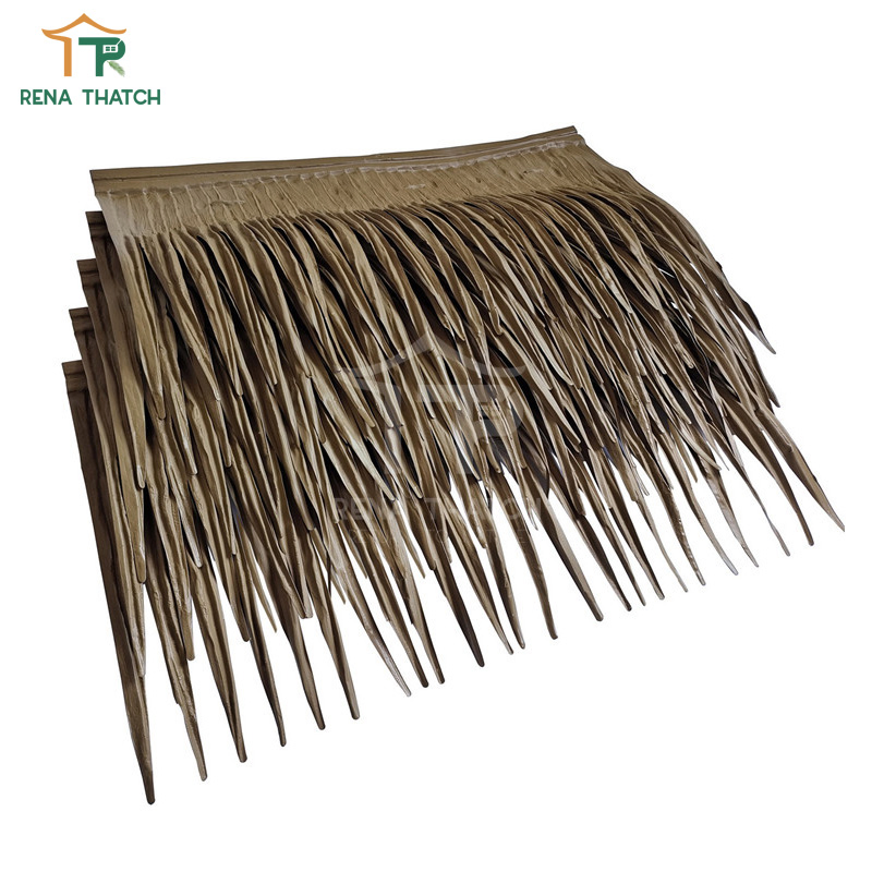 Anti-UV Artificial Synthetic Palm Panel Cover Viva Nipa Palm Artificial Thatch