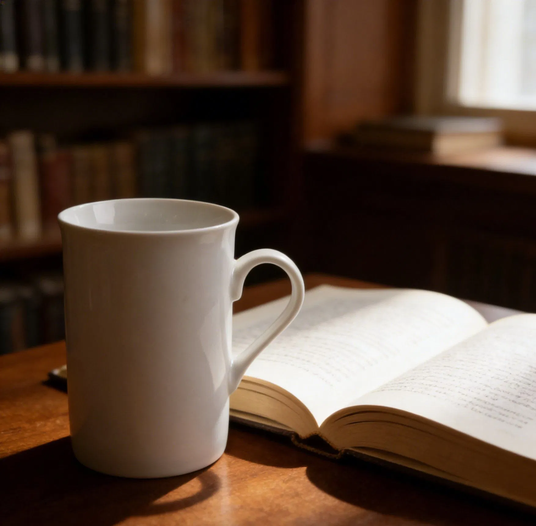 Белая фарфоровая кружка 9 унций с прямой кромкой