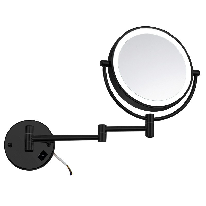 3X Double-Sided Wall Mounted Shower Mirror, Foldable Magnifying Makeup Mirror