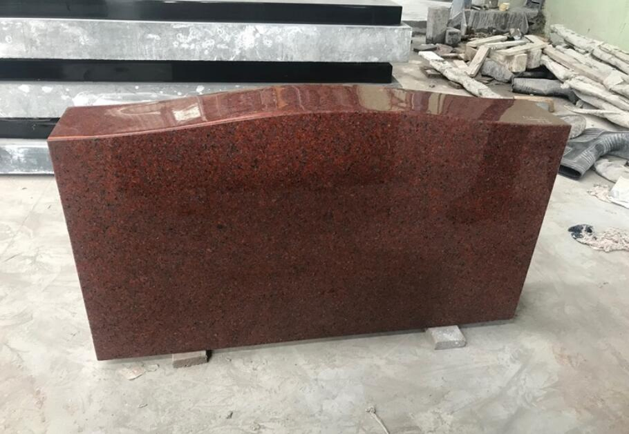 Natural stone polished Ruby/Indian Red Granite Monument for Memorial/Dead/cemetery/graveyard
