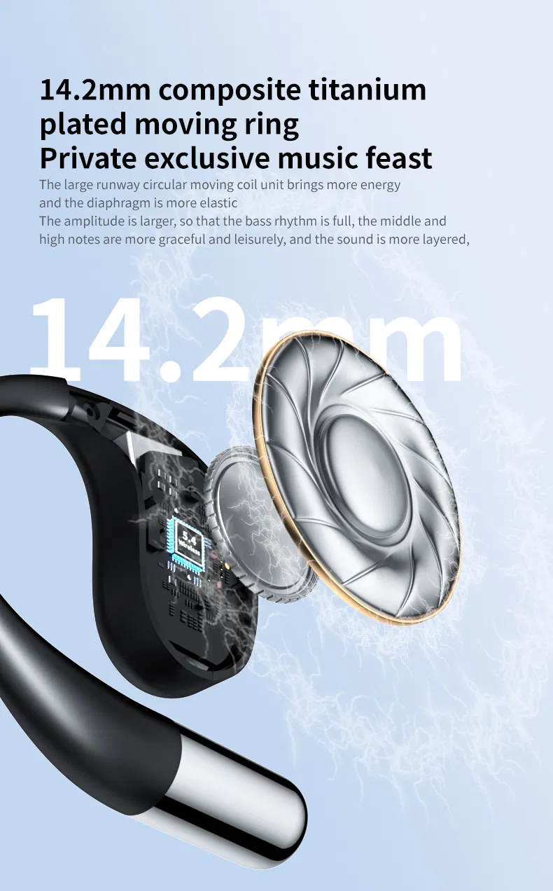 Yyk-Q39 High Quality True Wireless Earphone Ows Open Ear Hanging Sports Earbuds with Noise Cancelling and IP54 Waterproof
