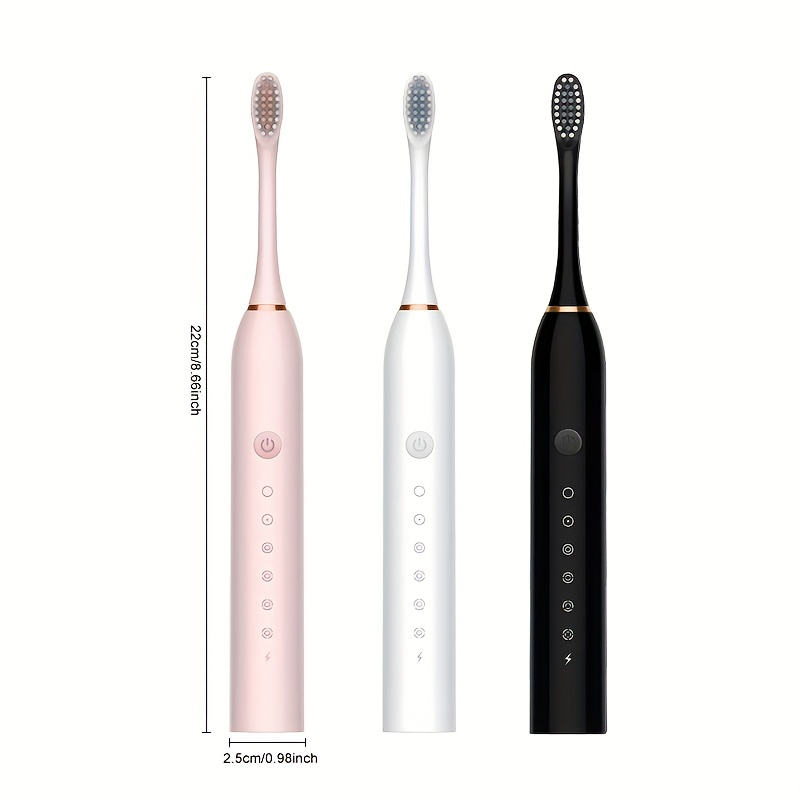 Rechargeable Automatic Ultrasonic Soft Fur Universal Electric Toothbrush for Adults