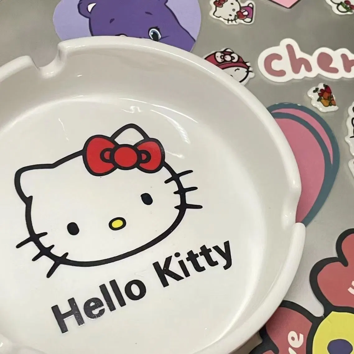 Cute Cartoon 200g Ceramic Ashtray DAB Tool Simple European Style Ceramic Smoking Accessories Ash Tray