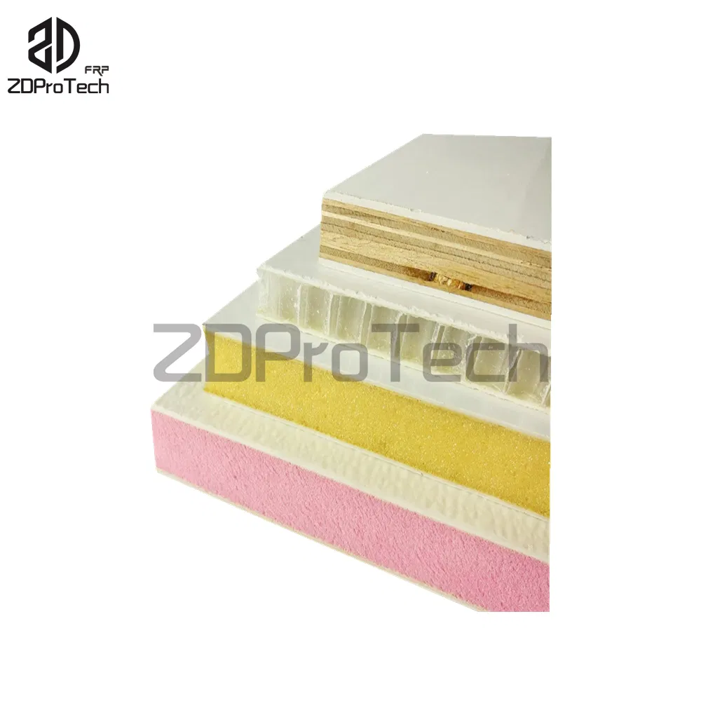 Gel Coated FRP EPS/XPS/PU/PP Honeycomb Sandwich Panel for Truck Camper Vr Body.