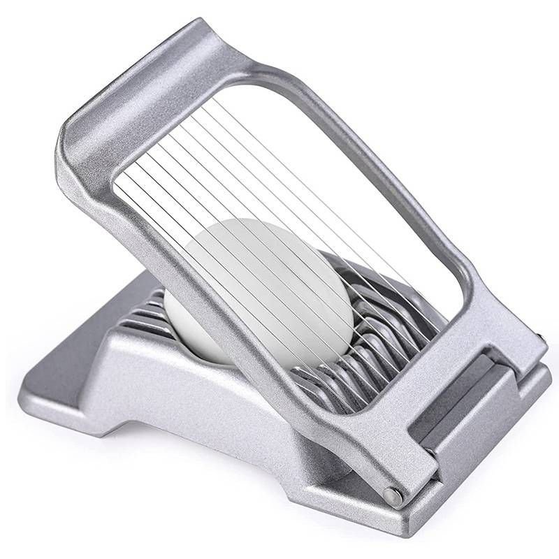 Egg Slicer for Hard Boiled Aluminum Alloy Wire Egg Slicer Dishwasher Safe for Egg Strawberry Soft Fruit