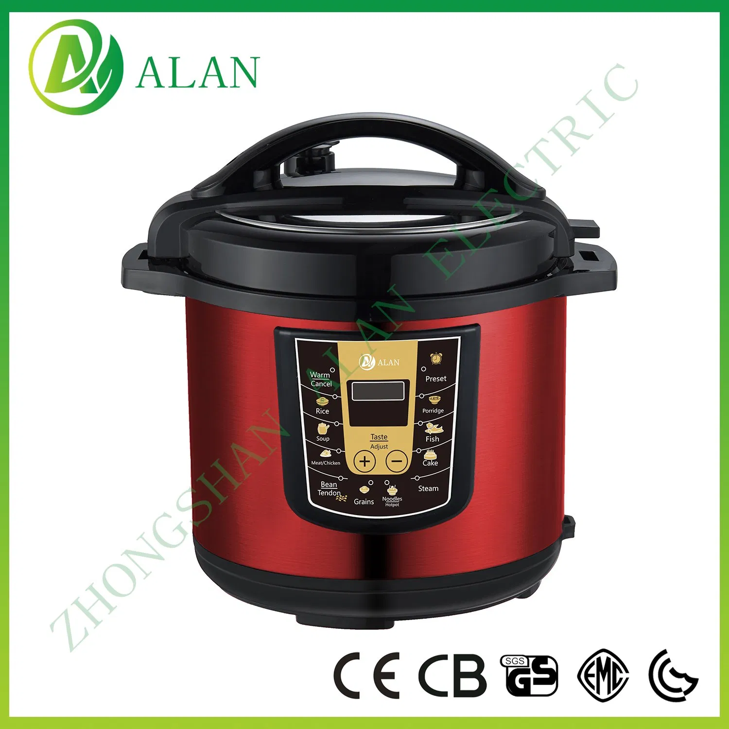 4-12L Large Size Multipurpose Electrical Pressure Cooker Rotate Controller