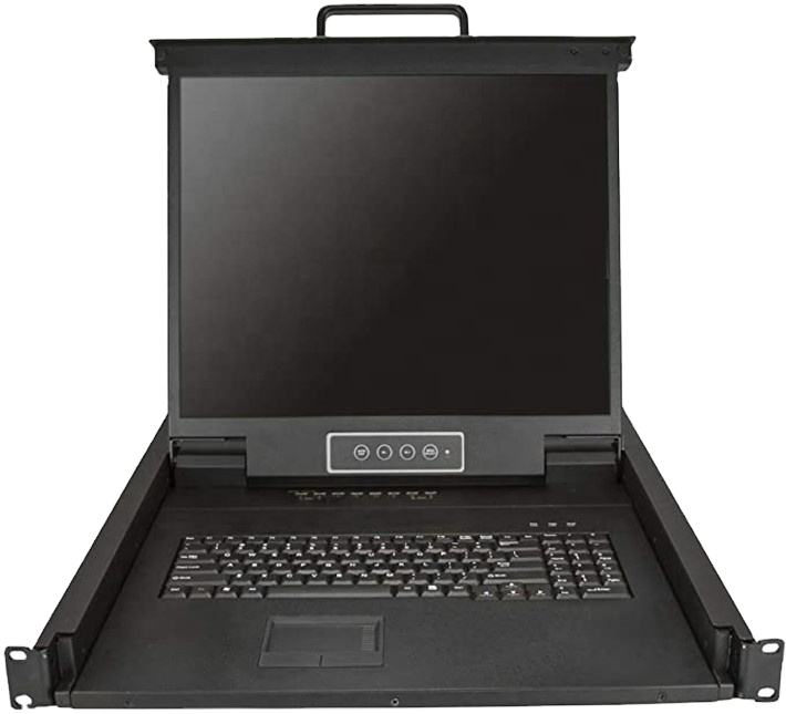 Custom 16 Port Rackmount Kvm Console Mountable Kvm Switch 1u LCD Kvm Drawer