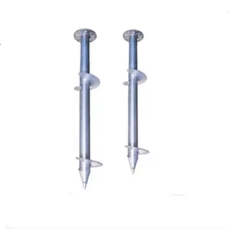 Customized Spiral Ground Anchor Ground Mount Galvanized Helical Screw Piles