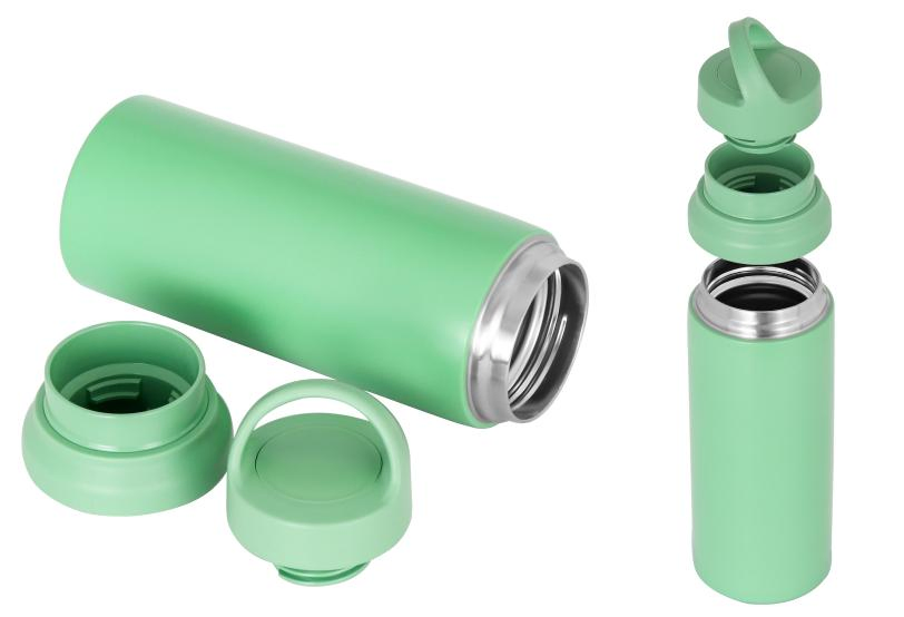 Euro-Style Large-Mouth Insulation Cup Stainless Steel Large-Capacity Sports Water Bottle Outdoor Portable Multi-Cover Mountaineering Travel Bottle