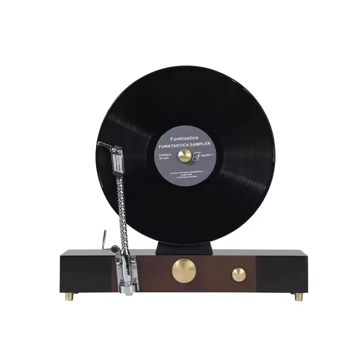 Modern Vintage Solid Wood Gramophone Phonograph Music Theme Home Decorations Vinyl Record Player